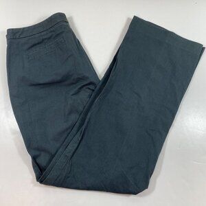 Vintage Womens Gray High-Waisted Casual Wear Pants Button Zipper Closure Size M